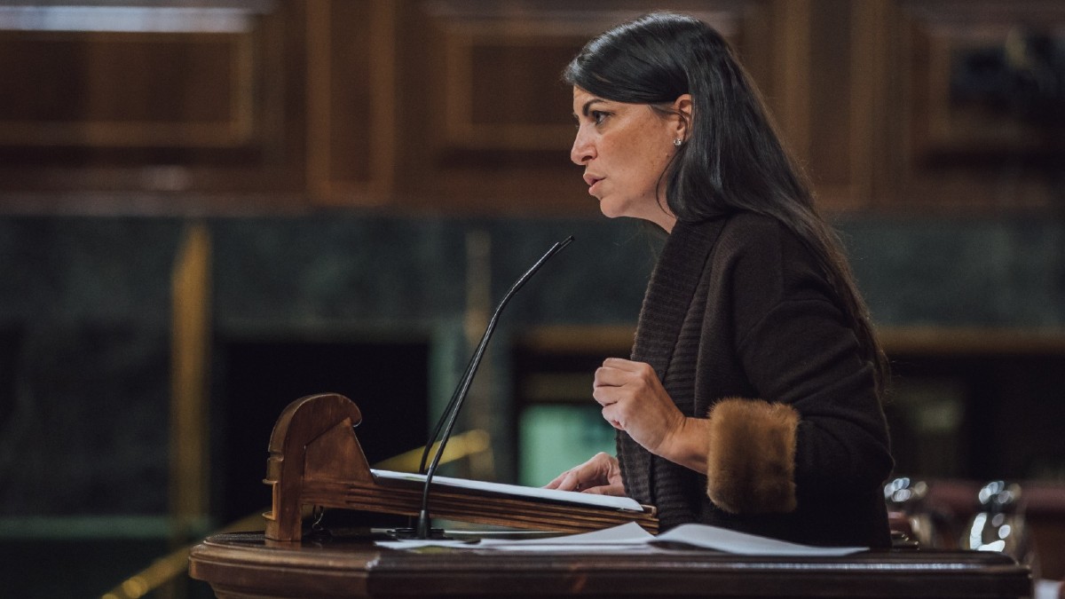 Macarena Olona en la tribuna del Congreso