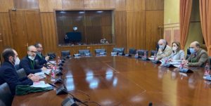 Imagen de la reunión mantenida.