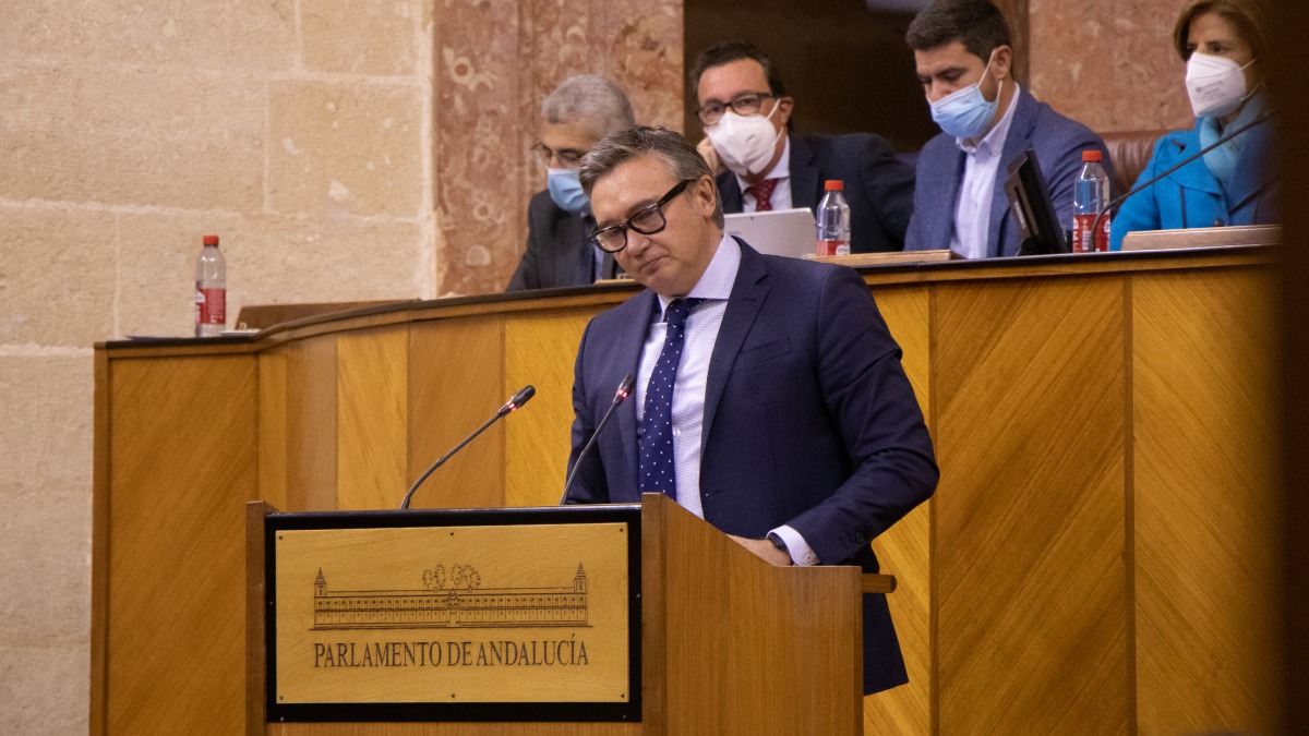 Manuel Gavira durante su intervención en el Pleno.