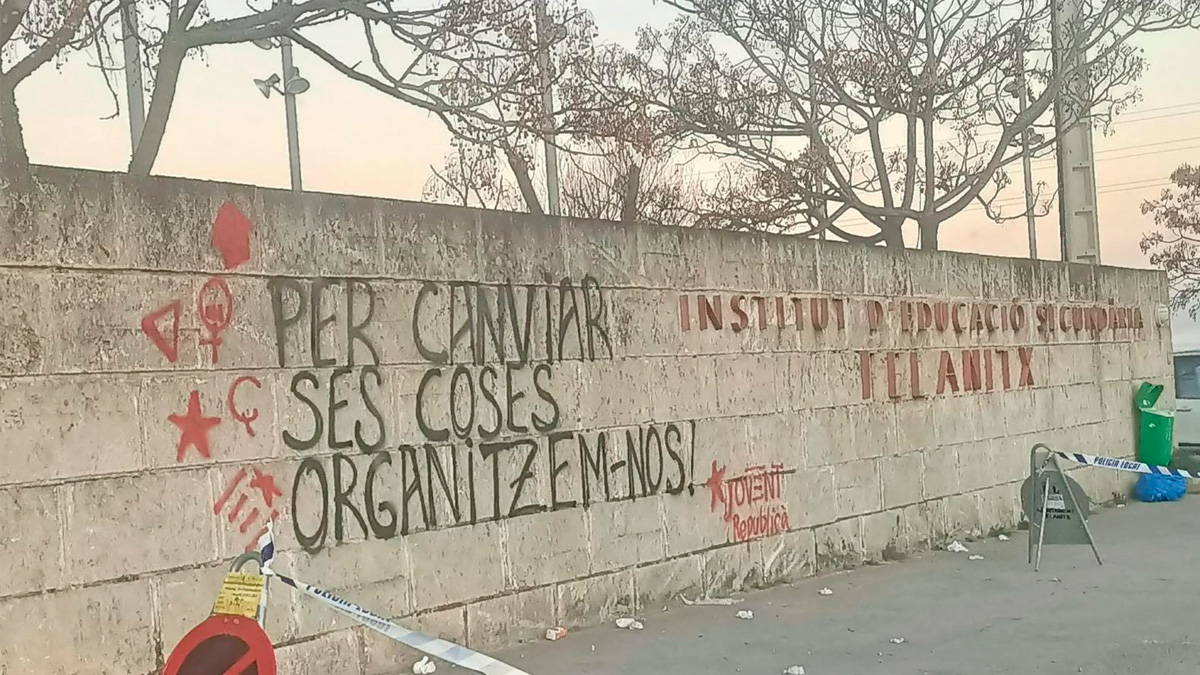 Estos actos vandálicos siempre quedan impunes.