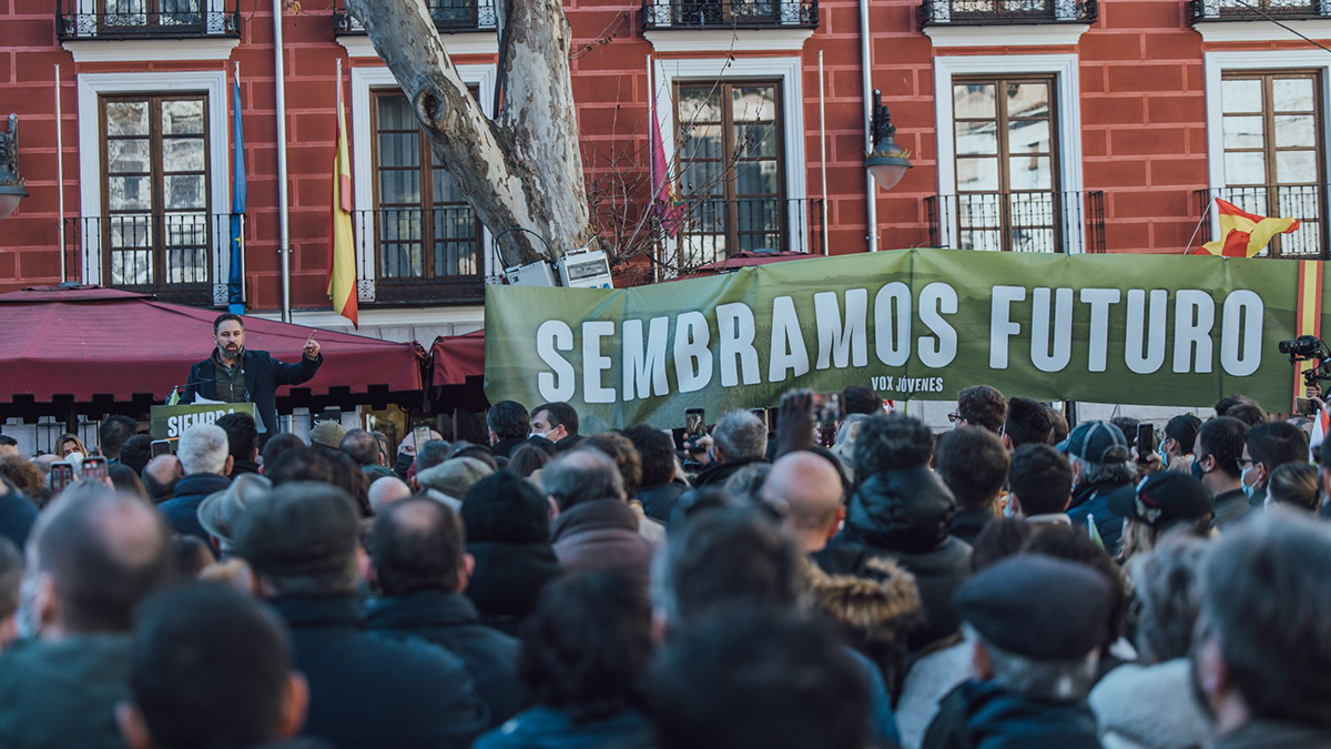 Santiago Abascal, ante 5000 personas en Valladolid