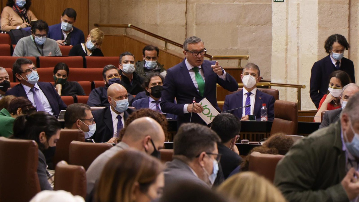 Manuel Gavira durante su intervención en el Pleno.