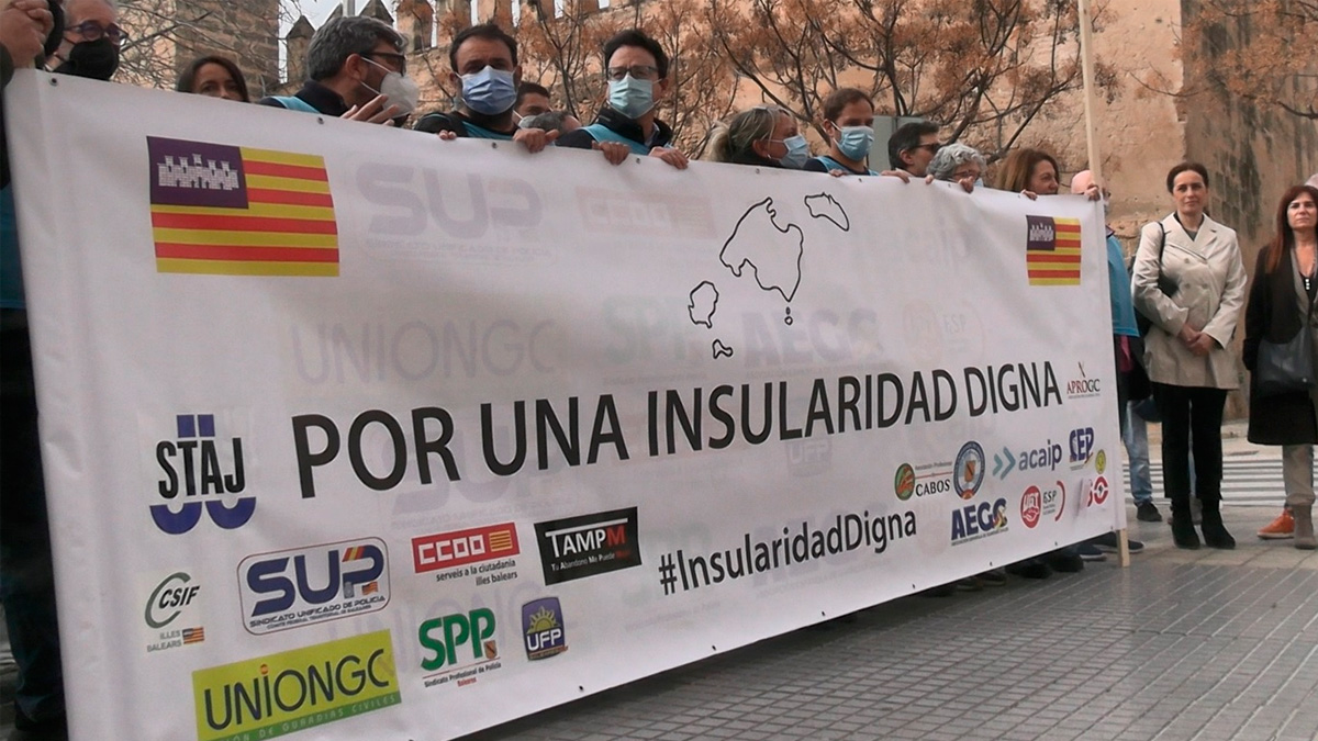 Nueva manifestación pública de la plataforma Insularidad Digna en Palma