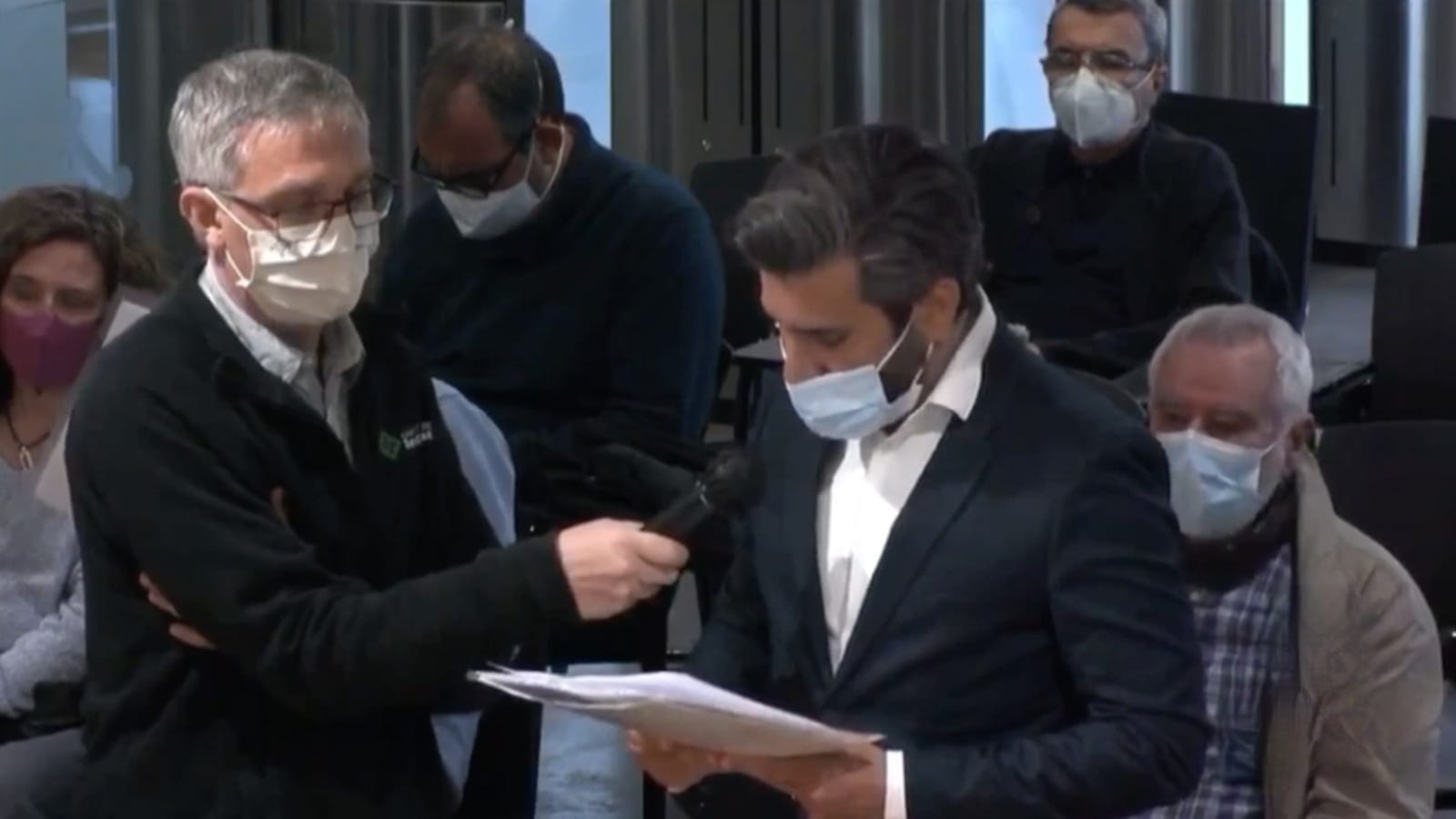 Marcos Rodríguez en el pleno del Ayuntamiento de Sant Cugat