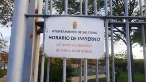 Ampliación horarios parques de mascotas de Salteras