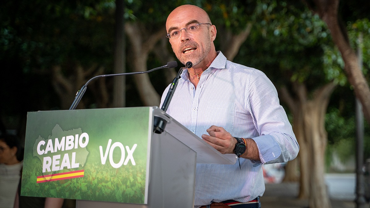 Jorge Buxadé, en Níjar