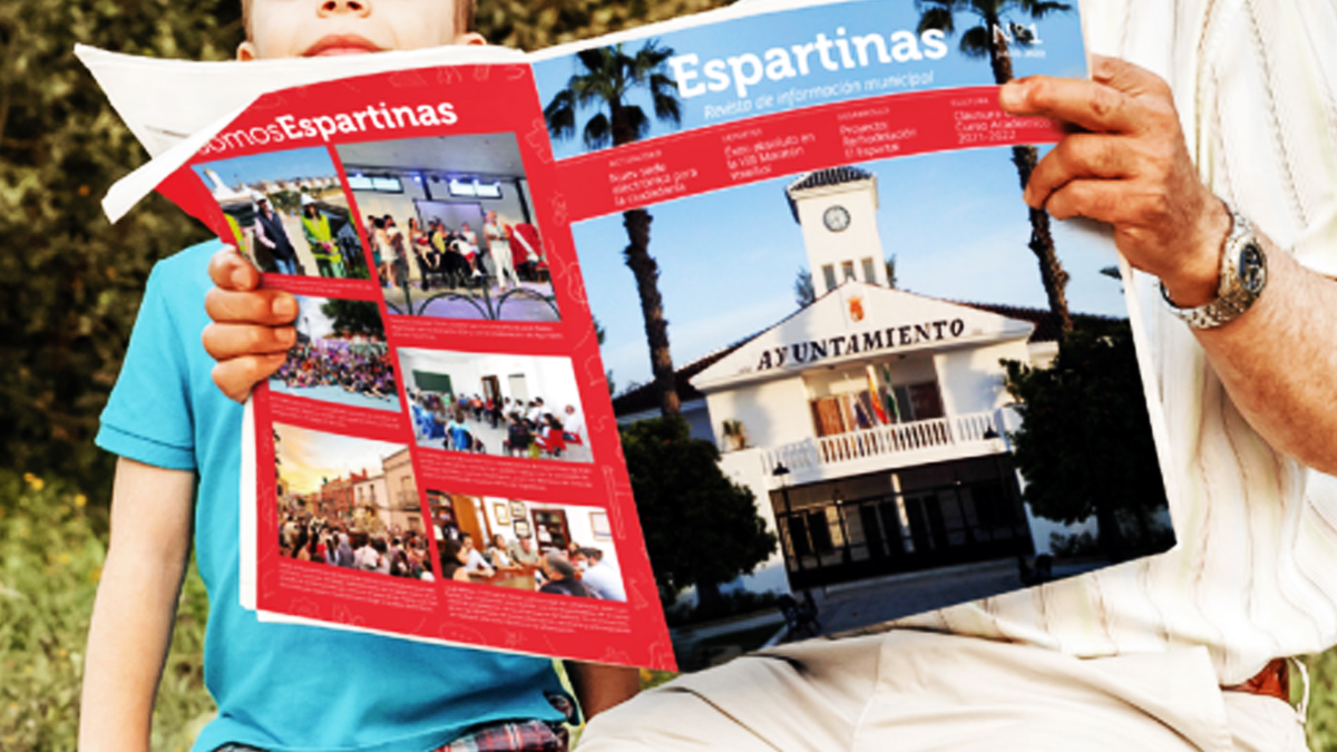 Detalle de la revista panfletera editada por el Gobierno 'Frankenstein de Espartinas (PSOE-IU-VxE)