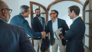 Reunión del Grupo Parlamentario VOX en el Parlamento de Andalucía con representantes de la Federación Andaluza de Caza