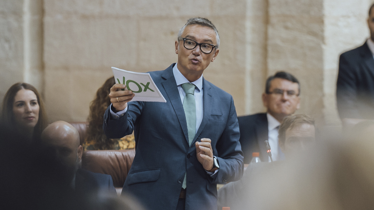Manuel Gavira, portavoz del Grupo Parlamentario VOX en el Parlamento de Andalucía