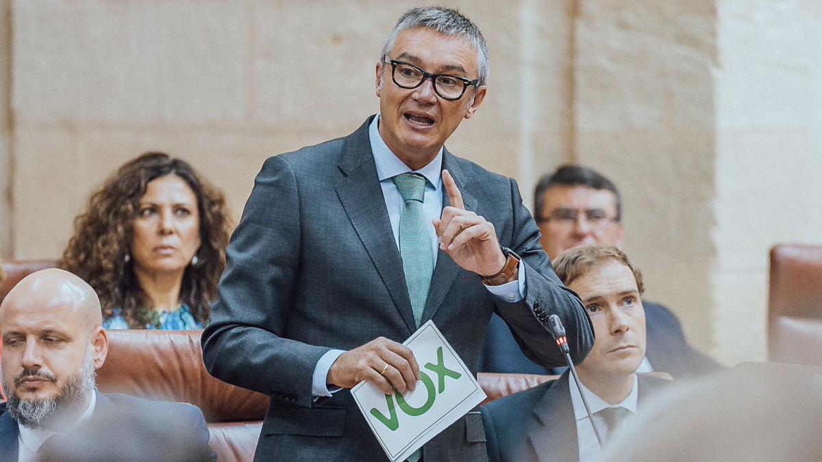 Manuel Gavira, portavoz del Grupo Parlamentario VOX en el Parlamento de Andalucía