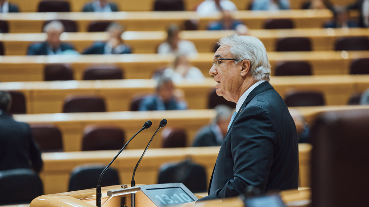 José Manuel Marín, en el Senado