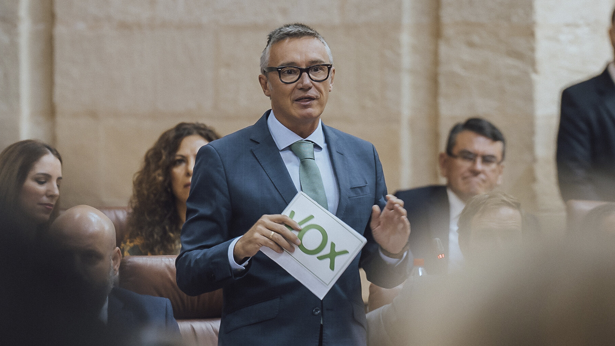Manuel Gavira, portavoz del Grupo Parlamentario VOX en el Parlamento de Andalucía