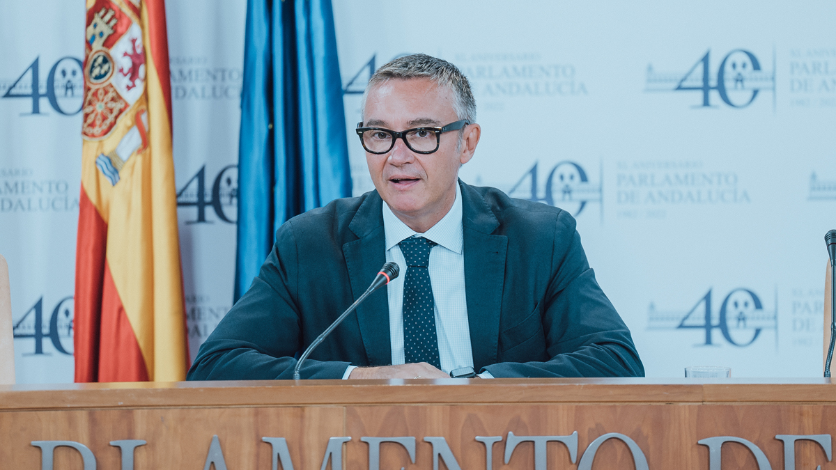 Manuel Gavira, portavoz del Grupo Parlamentario VOX en el Parlamento de Andalucía