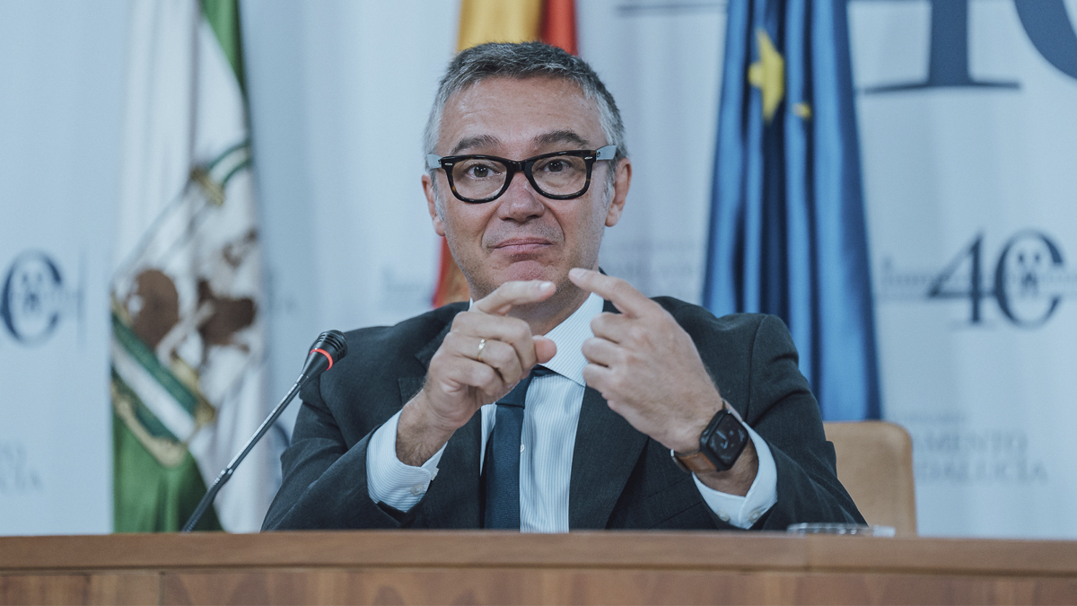 Manuel Gavira, portavoz del Grupo Parlamentario VOX en el Parlamento de Andalucía