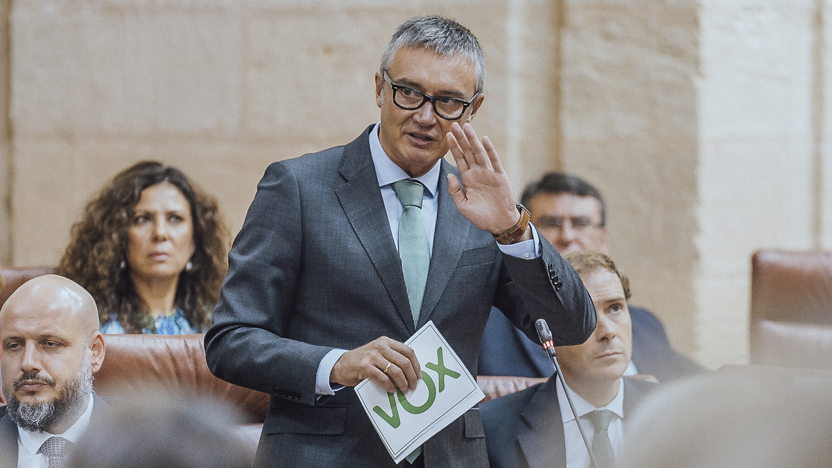 Manuel Gavira, portavoz del Grupo Parlamentario VOX en el Parlamento de Andalucía