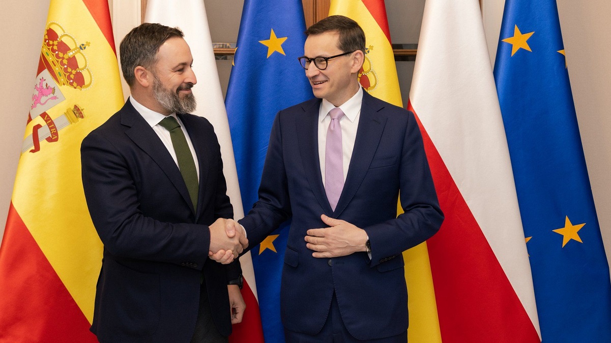 Santiago Abascal y Mateusz Morawiecki