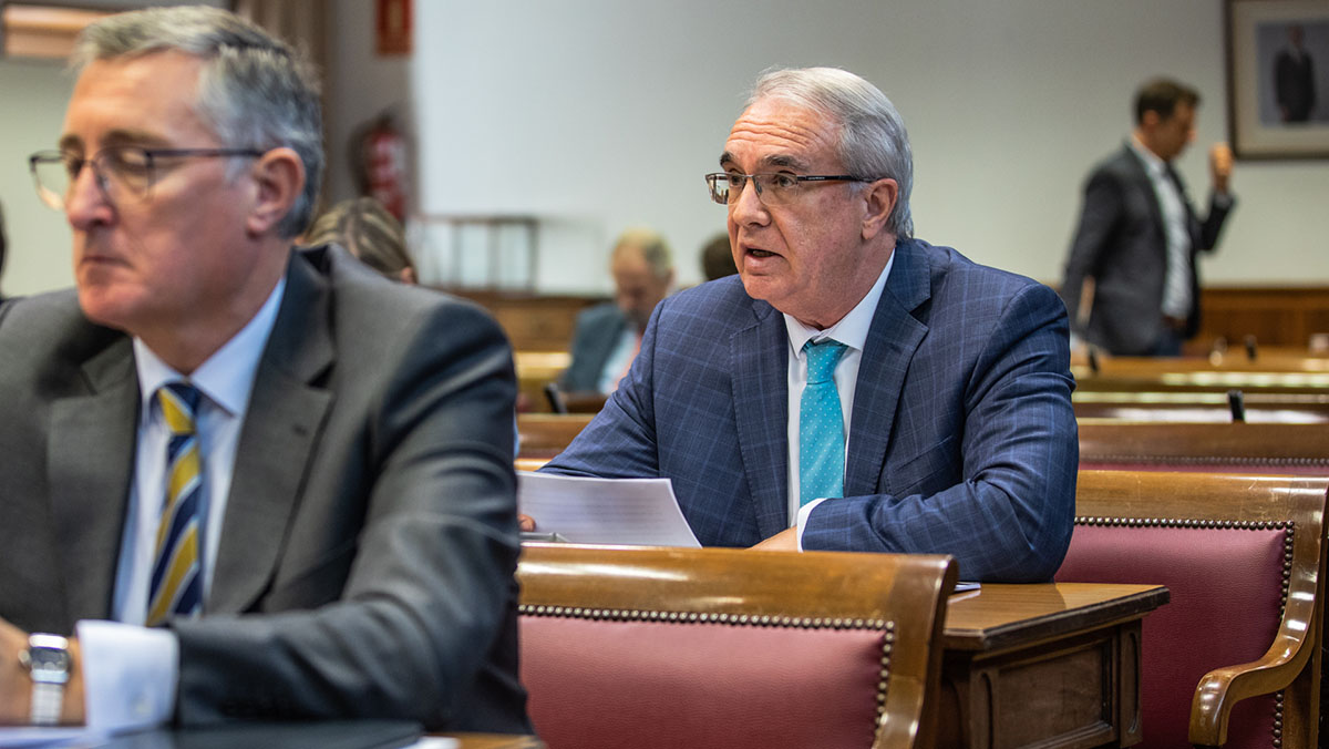 José Manuel Marín, en el Pleno del Senado