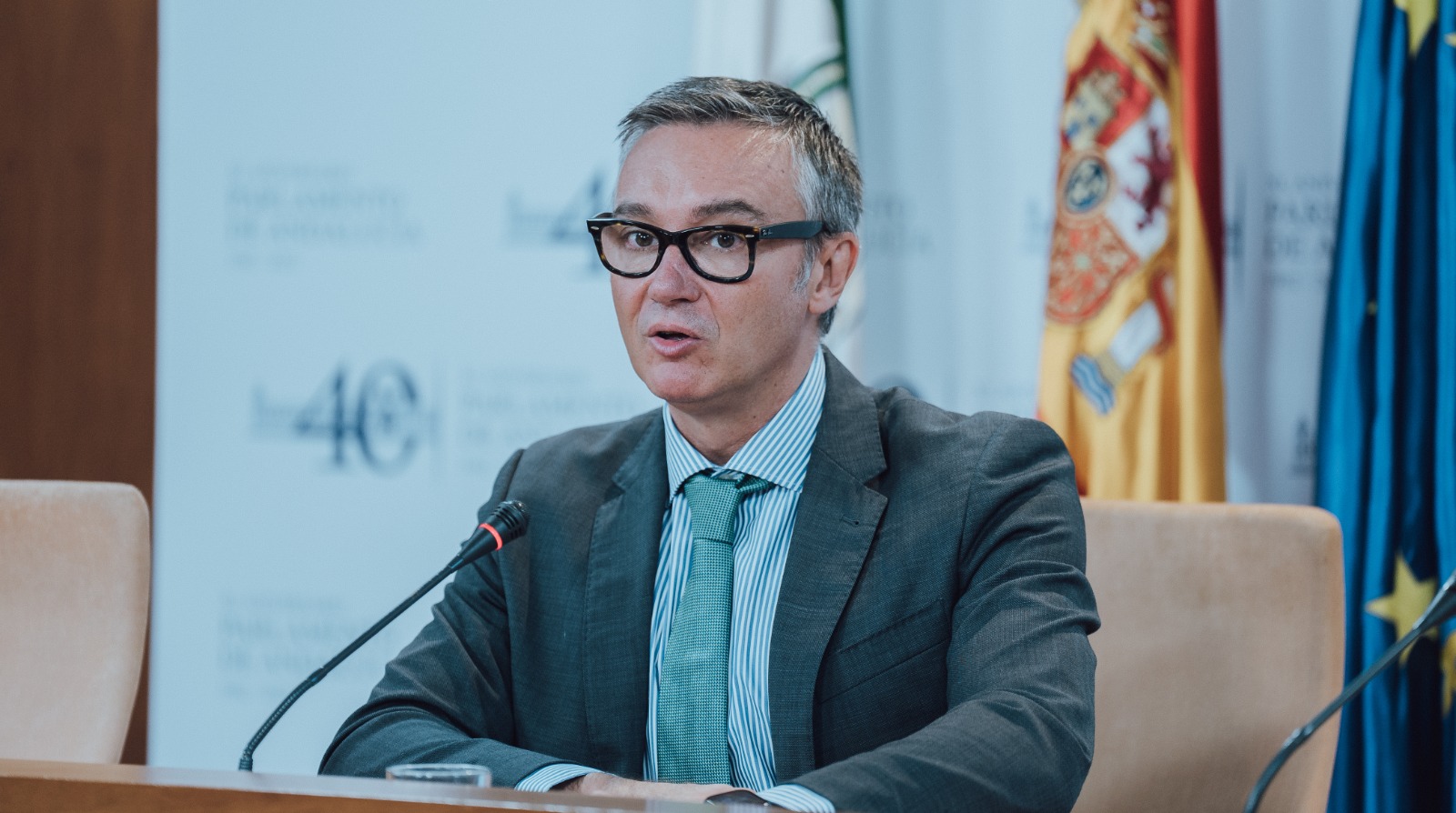 Manuel Gavira, portavoz del Grupo Parlamentario VOX en el Parlamento de Andalucía