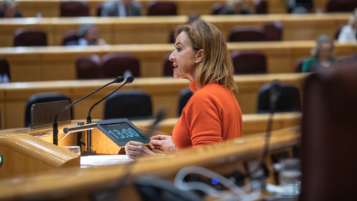 Yolanda Merelo, en el Pleno del Senado