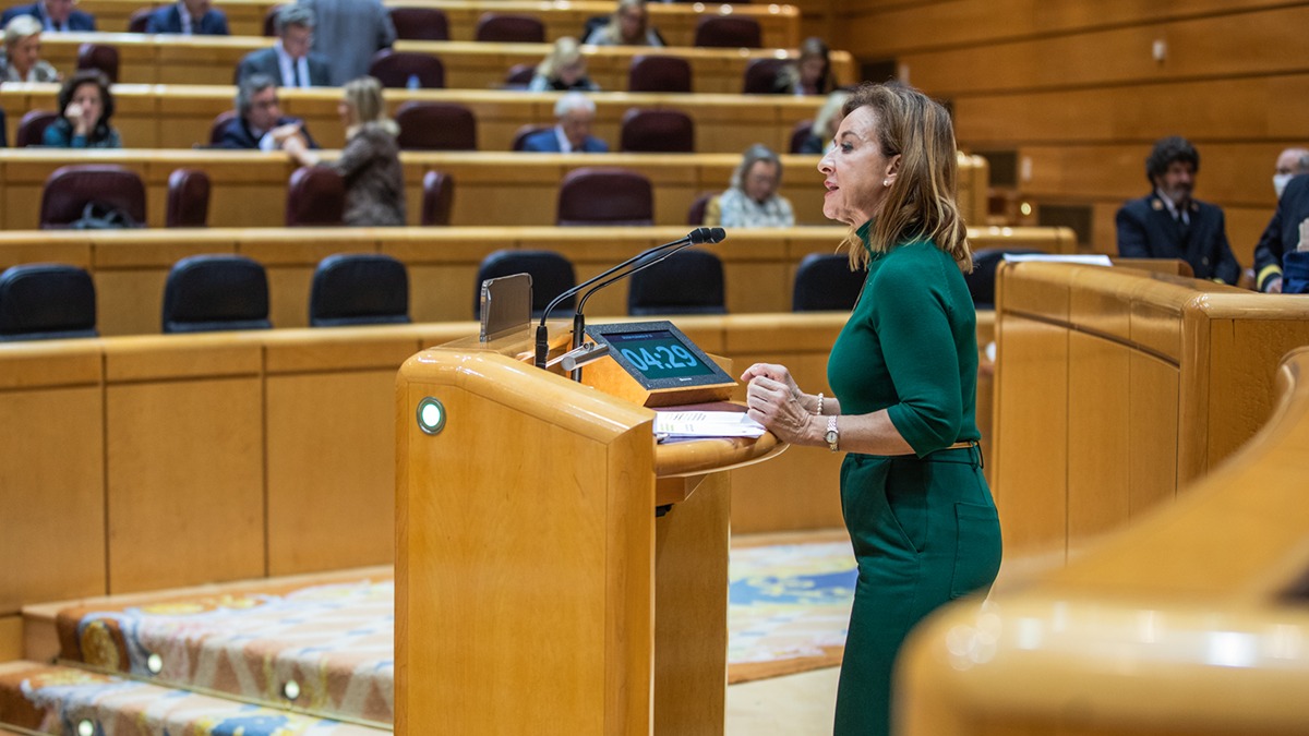 Yolanda Merelo, en el Pleno del Senado