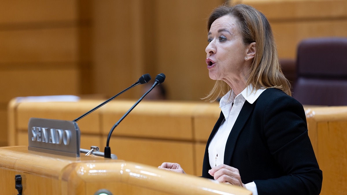 Yolanda Merelo, en el Pleno del Senado