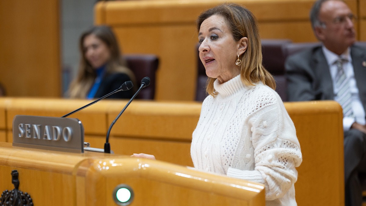 Yolanda Merelo, en el Pleno del Senado