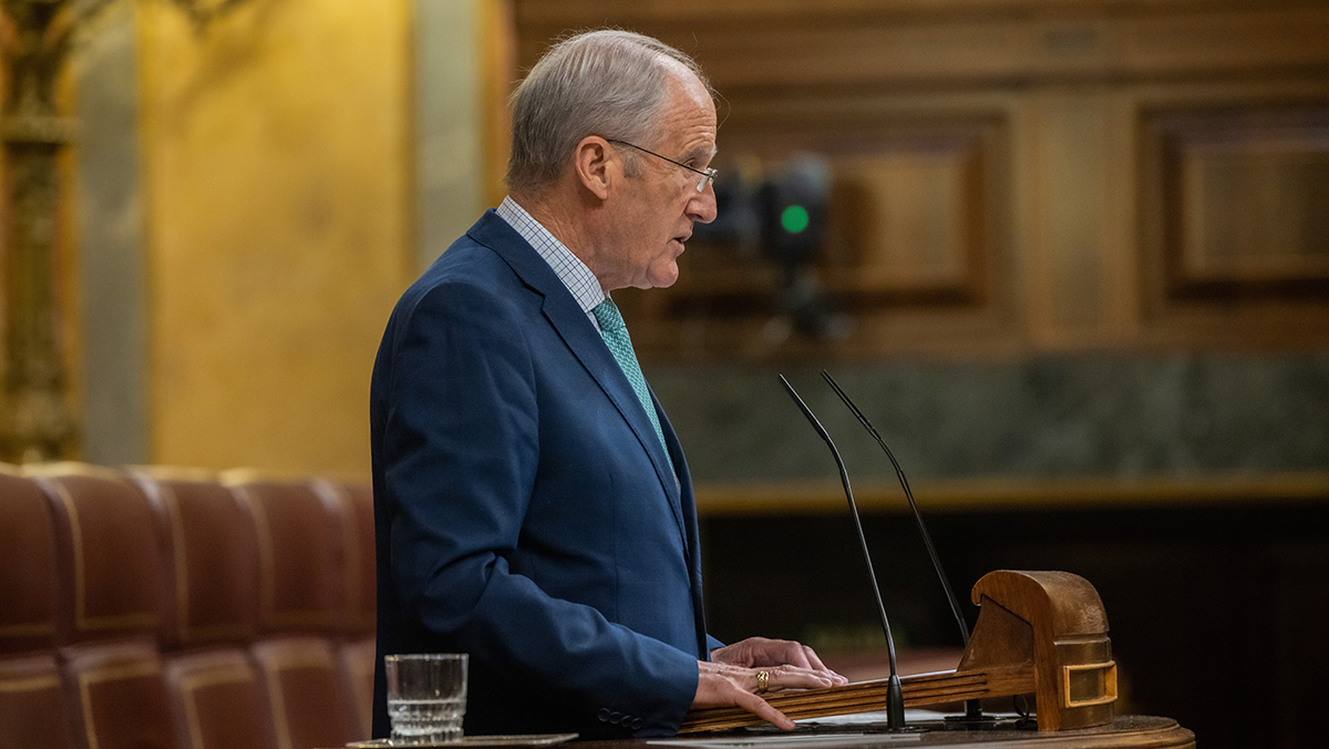 Antonio Asarta, en el Pleno del Congreso.