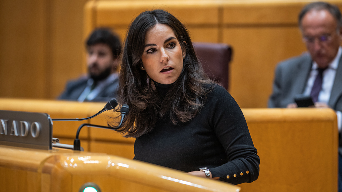 Pepa Millán, en el Senado