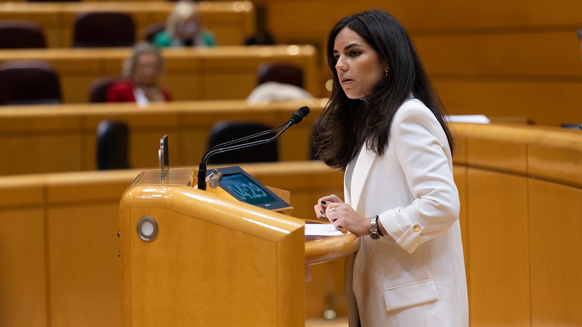 Pepa Millán, en el Senado.