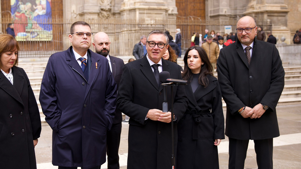 Manuel Gavira, portavoz del Grupo Parlamentario VOX en el Parlamento de Andalucía, en el día de la Toma de Granada 2023