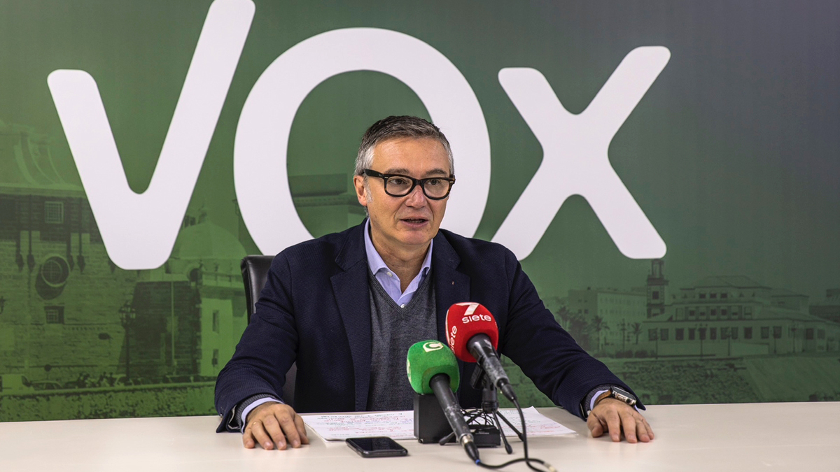Manuel Gavira, portavoz del Grupo Parlamentario VOX en el Parlamento de Andalucía
