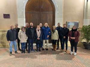 Luis Gestoso con vecinos de El Raal, Murcia
