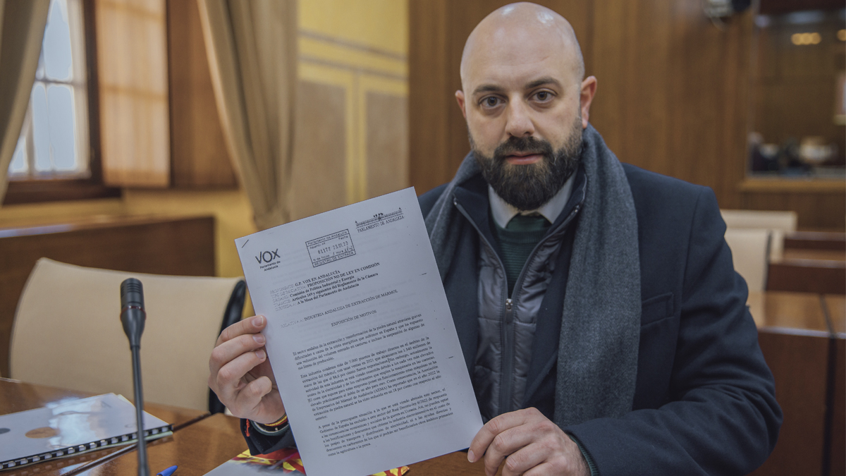 Juan José Bosquet, diputado del Grupo Parlamentario VOX en el Parlamento de Andalucía, por Almería