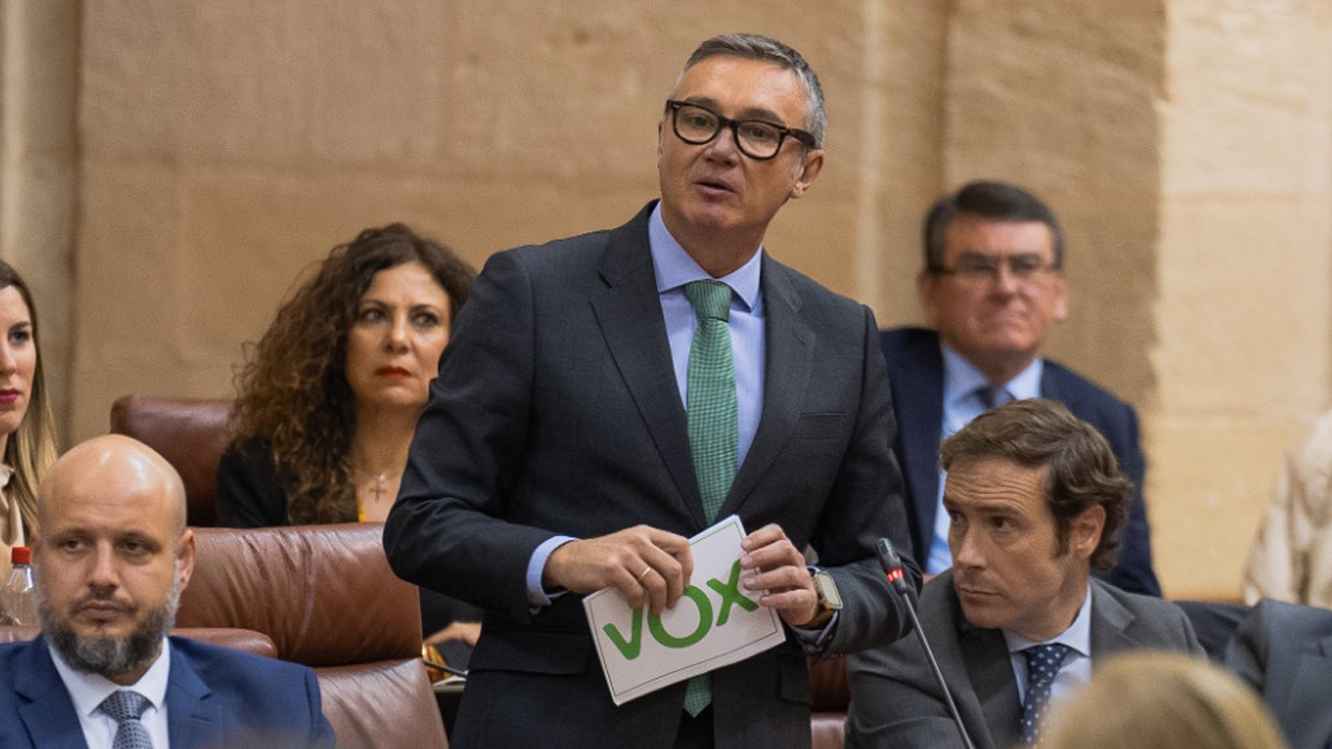 Manuel Gavira, portavoz del Grupo Parlamentario VOX en el Parlamento de Andalucía