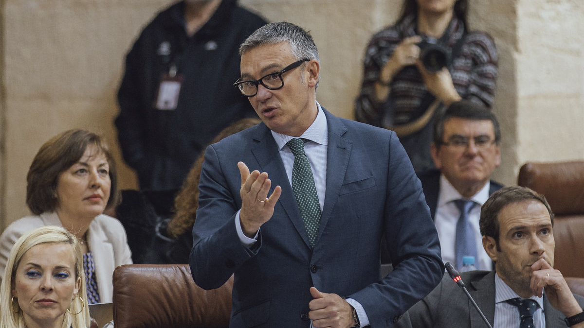 Manuel Gavira, portavoz del Grupo Parlamentario VOX en el Parlamento de Andalucía