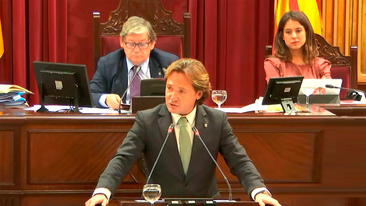 Intervención del diputado portavoz de VOX en el Parlamento de las Islas Baleares