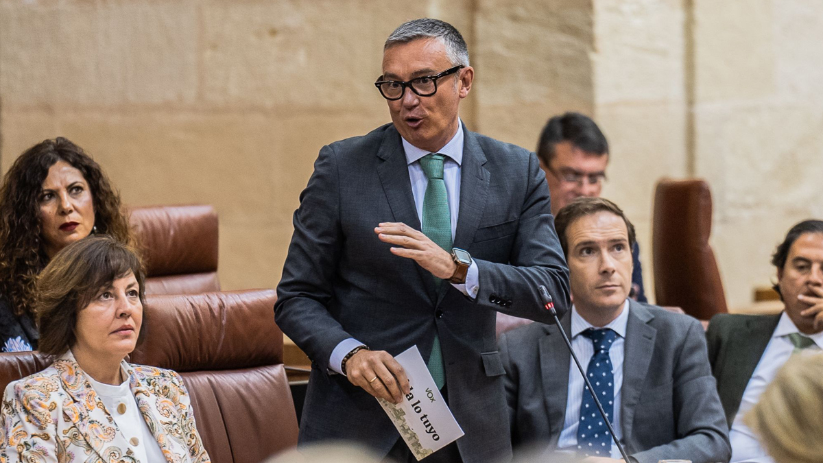 Manuel Gavira, portavoz del Grupo Parlamentario VOX en el Parlamento de Andalucía