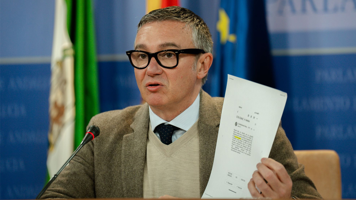 Manuel Gavira, portavoz del Grupo Parlamentario VOX en el Parlamento de Andalucía