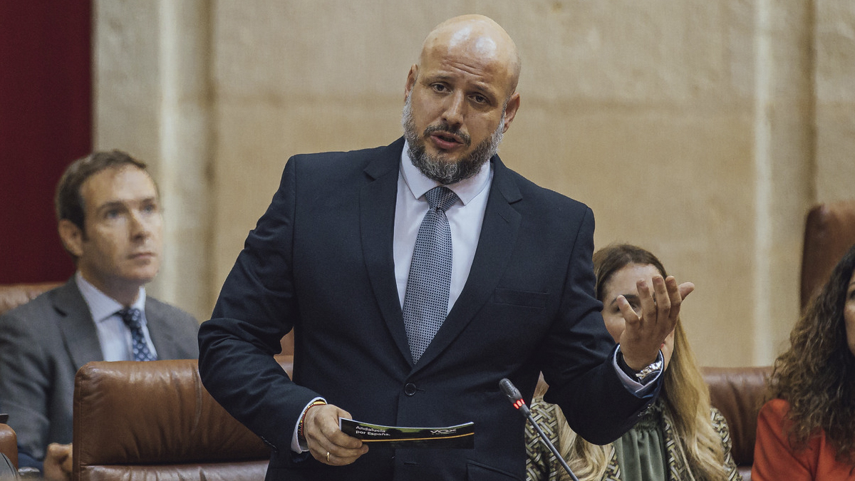 Rodrigo Alonso, diputado del Grupo Parlamentario VOX en el Parlamento de Andalucía por Almería