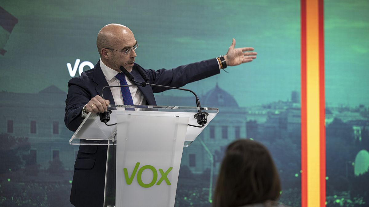 Jorge Buxade, vicepresidente de Acción Política y eurodiputado de VOX