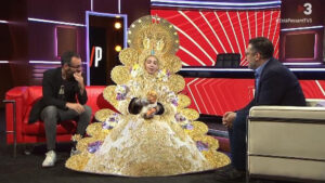 Imagen de la burla a la Virgen del Rocío y el nuevo ataque a Andalucía en TV3