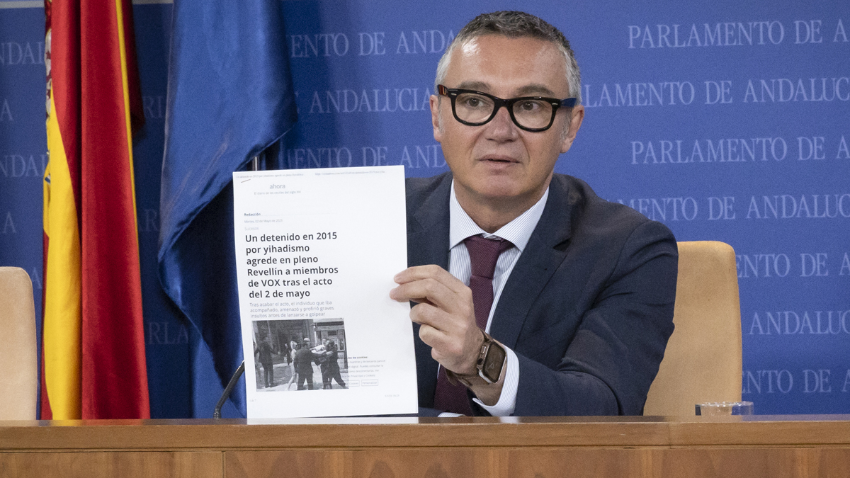 Manuel Gavira, portavoz del Grupo Parlamentario VOX en el Parlamento de Andalucía