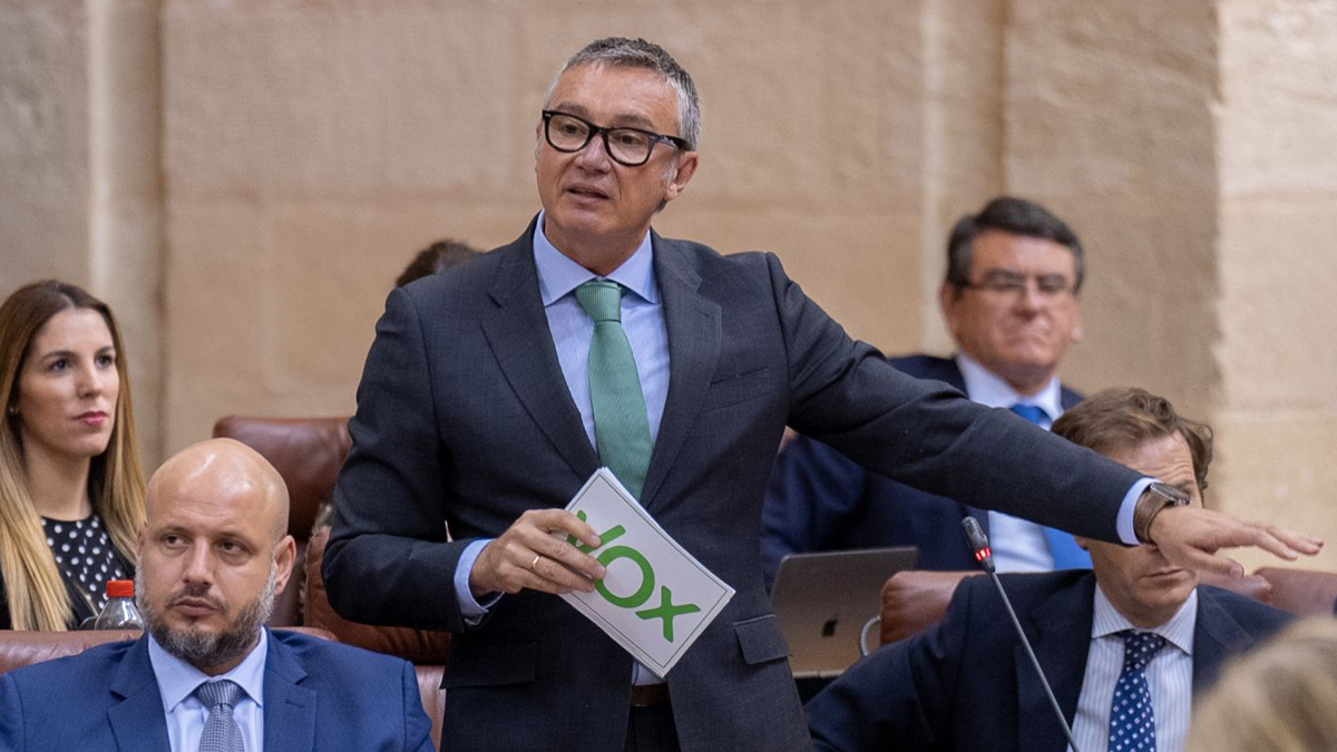 Manuel Gavira, portavoz del Grupo Parlamentario VOX en el Parlamento de Andalucía