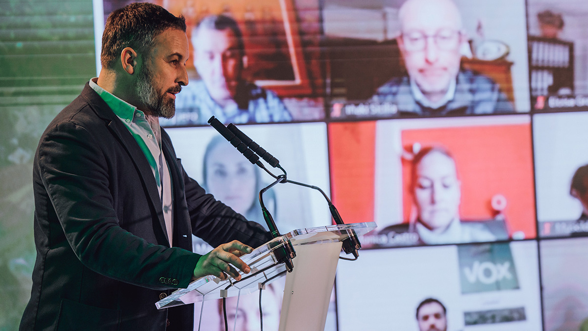 Santiago Abascal, en la Asamblea General de 2022