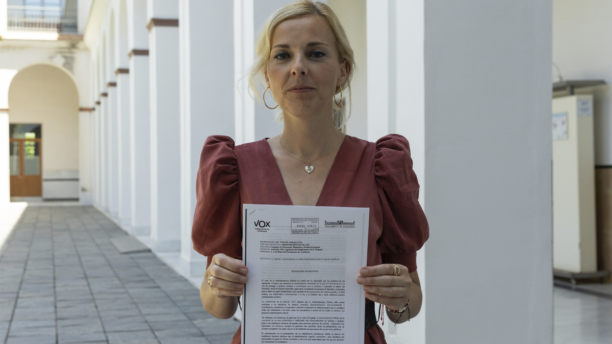 Blanca Armario, portavoz adjunta del Grupo Parlamentario VOX en el Parlamento de Andalucía