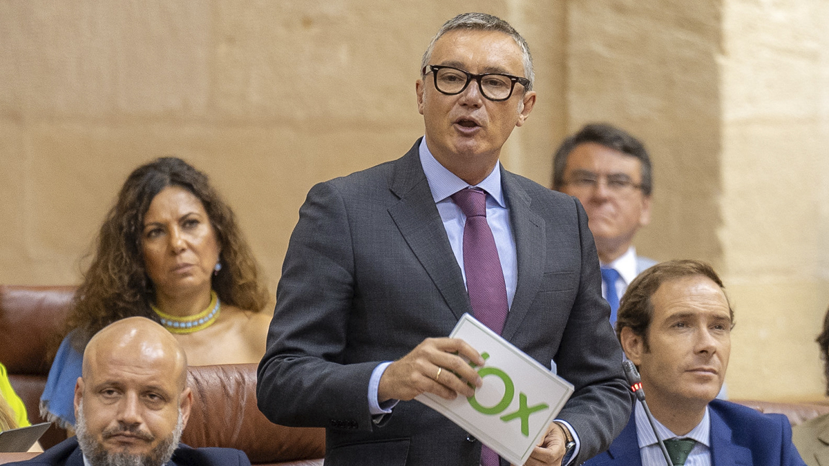 Manuel Gavira, portavoz del Grupo Parlamentario VOX en el Parlamento de Andalucía