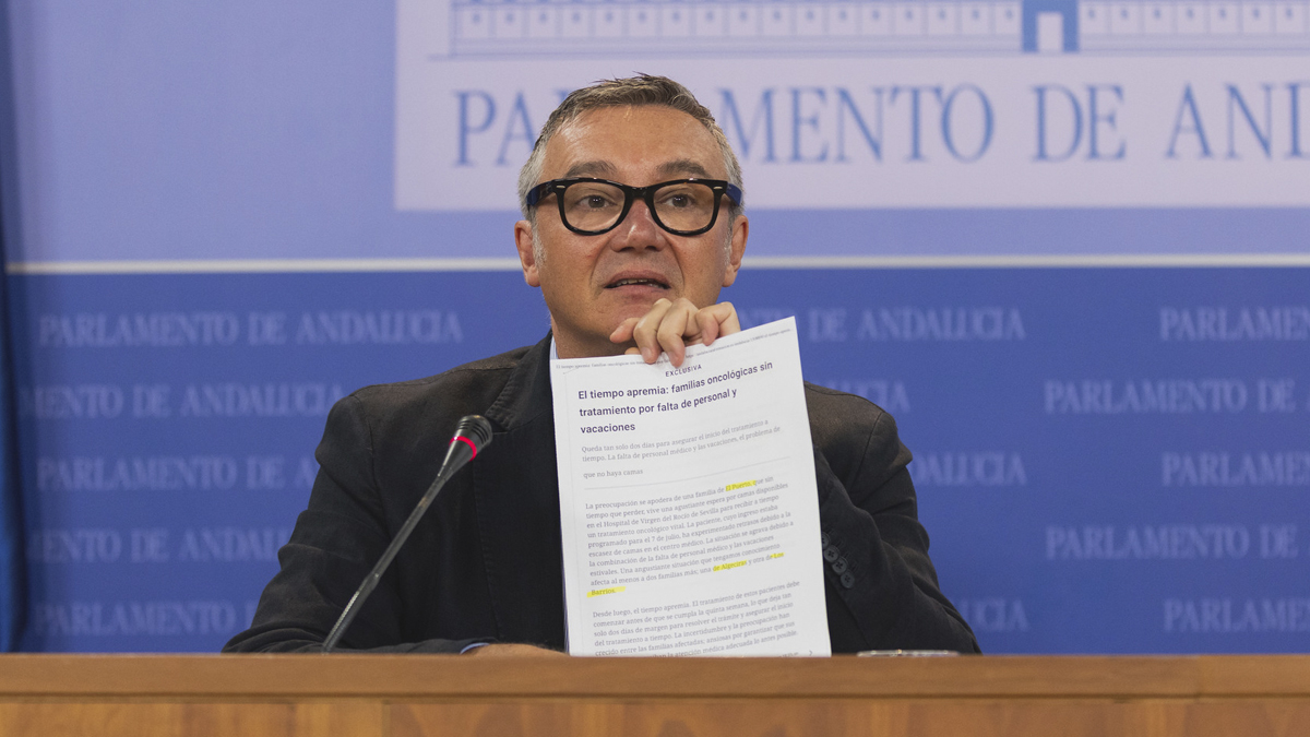 Manuel Gavira, portavoz del Grupo Parlamentario VOX en el Parlamento de Andalucía