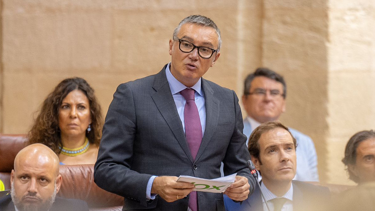 Manuel Gavira, portavoz del Grupo Parlamentario VOX en el Parlamento de Andalucía