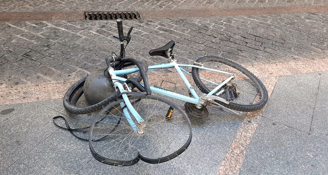 bici bolardo El Puerto