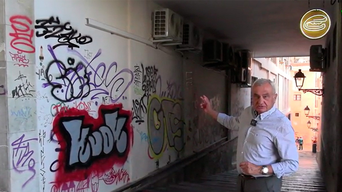 Fulgencio Coll: “Hay que acabar con el graffiti al igual que con la venta ambulante ilegal”.